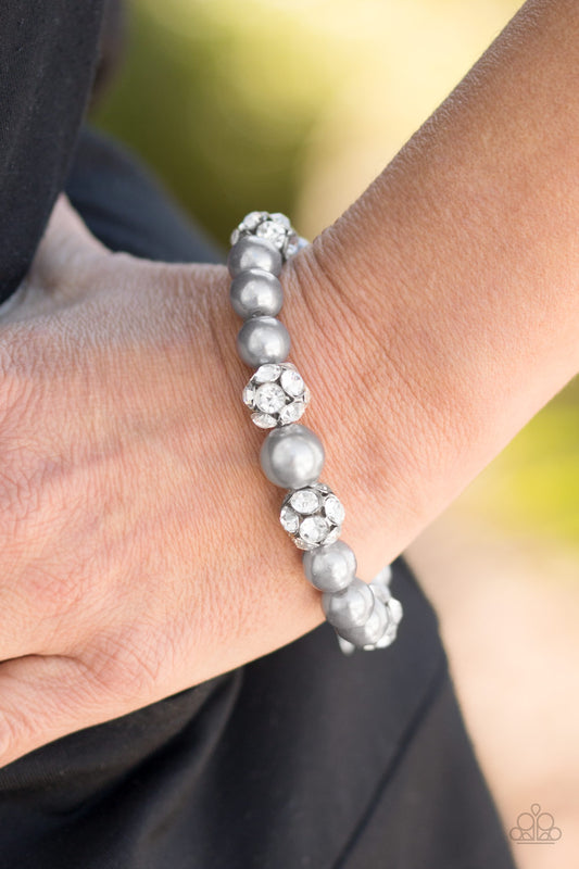 Paparazzi Accessories Pearls and Parlors - Silver Bracelets - Lady T Accessories