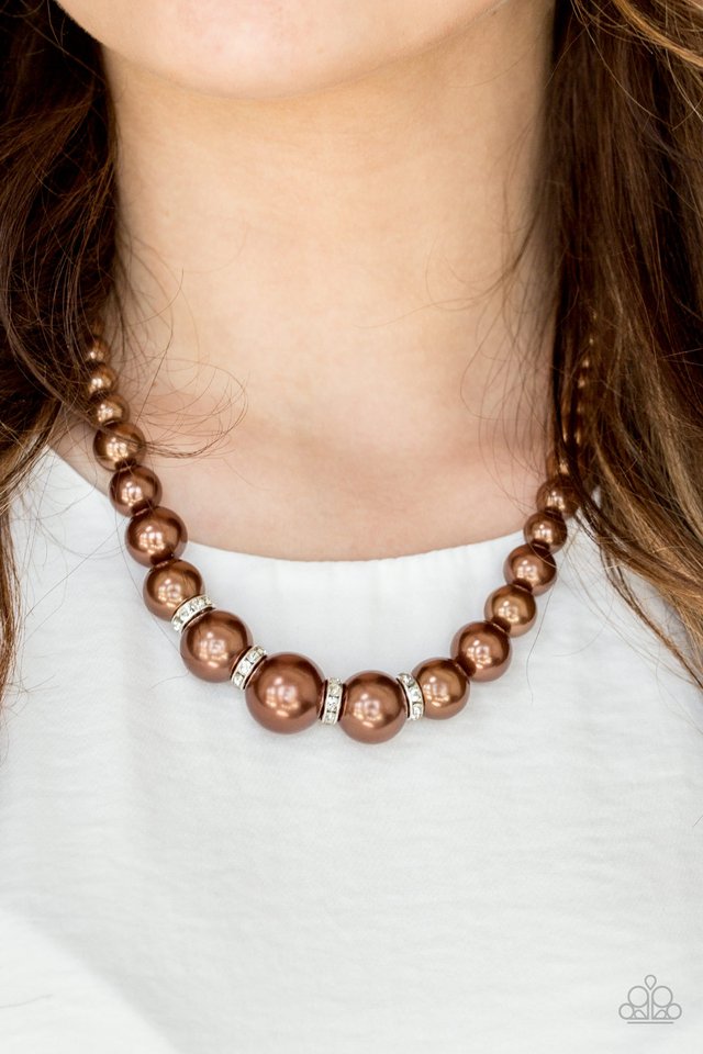 Paparazzi Accessories Pearls - Brown Necklaces - Lady T Accessories