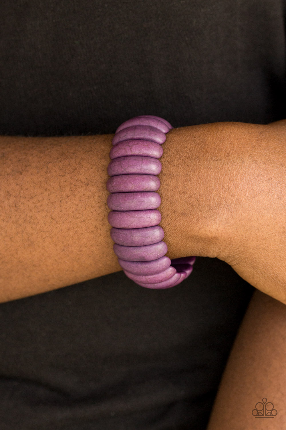 Paparazzi Accessories Peacefully Primal - Purple Bracelets - Lady T Accessories