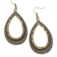 Paparazzi Accessories Right as REIGN - Brass Earrings - Lady T Accessories