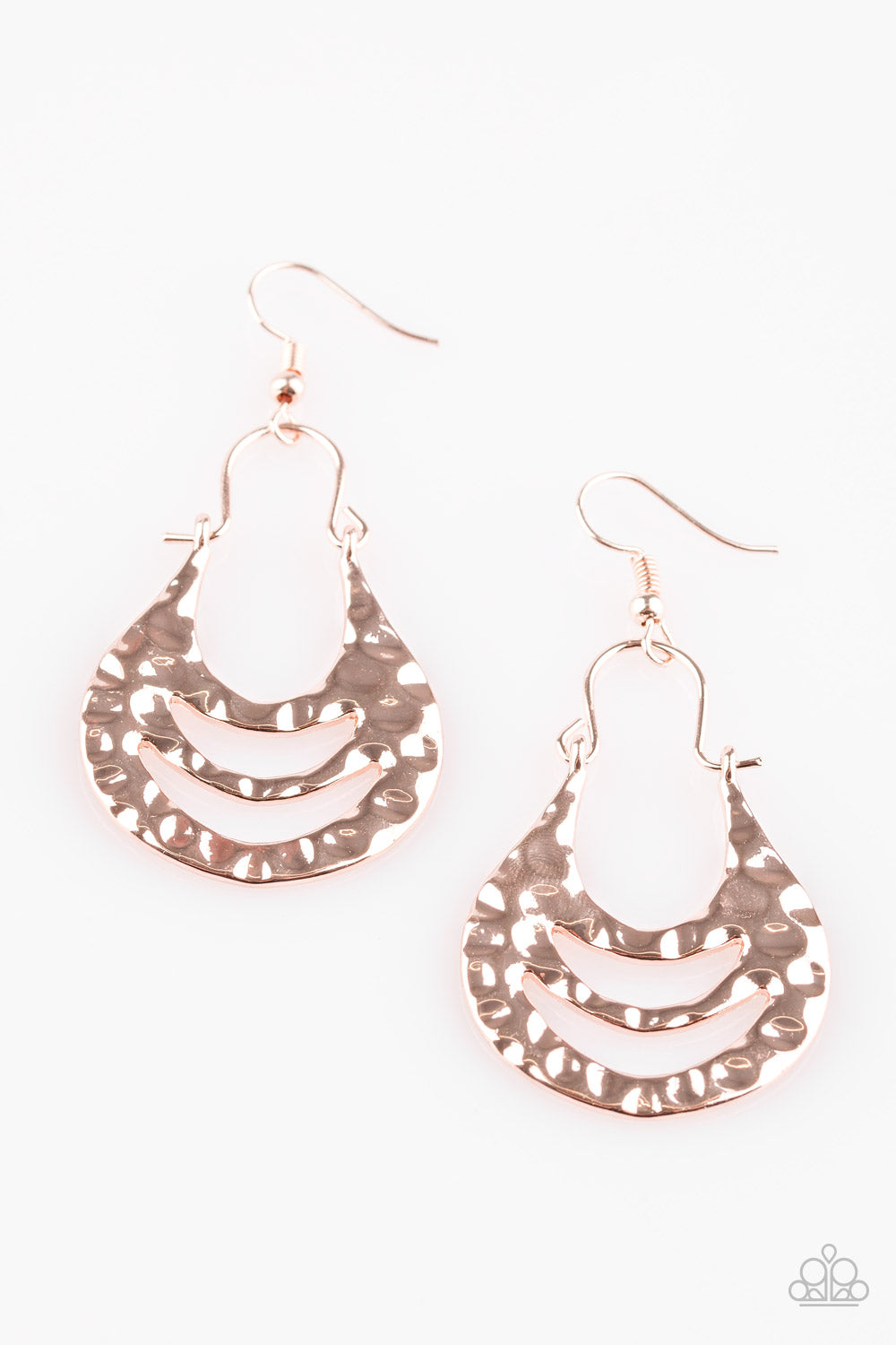 Paparazzi Accessories Hang Zen Rose Gold Earrings - Lady T Accessories