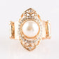 Paparazzi Accessories Pearl Posh - Gold Rings - Lady T Accessories