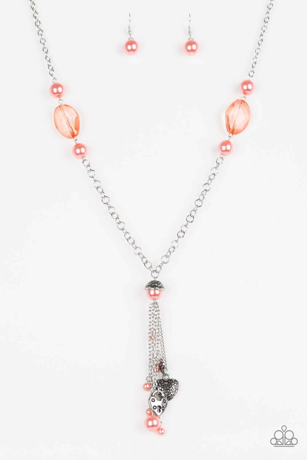 Paparazzi Accessories Heart-Stopping Harmony - Orange Necklaces - Lady T Accessories