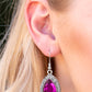Paparazzi Accessories Grandmaster Shimmer - Pink Earrings - Lady T Accessories