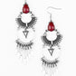 Paparazzi Accessories Progressively Pioneer - Red Earrings - Lady T Accessories