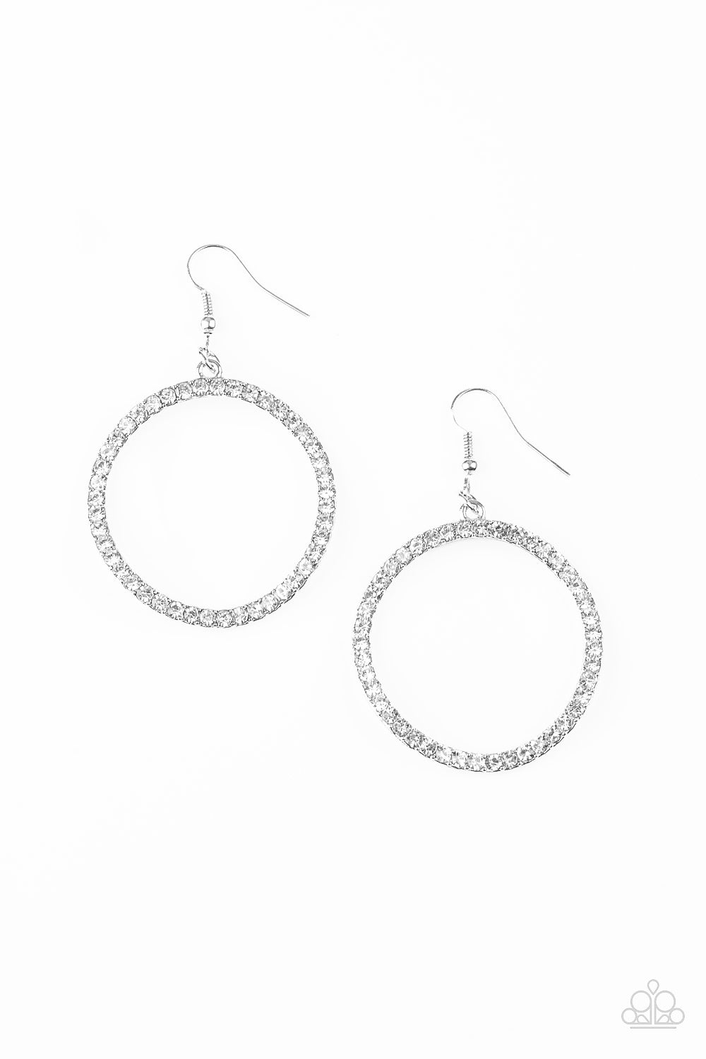 Paparazzi Accessories Stoppin Traffic White Earrings - Lady T Accessories