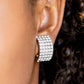 Paparazzi Accessories Hollywood Hotshot - White Clip-on Earrings - Lady T Accessories