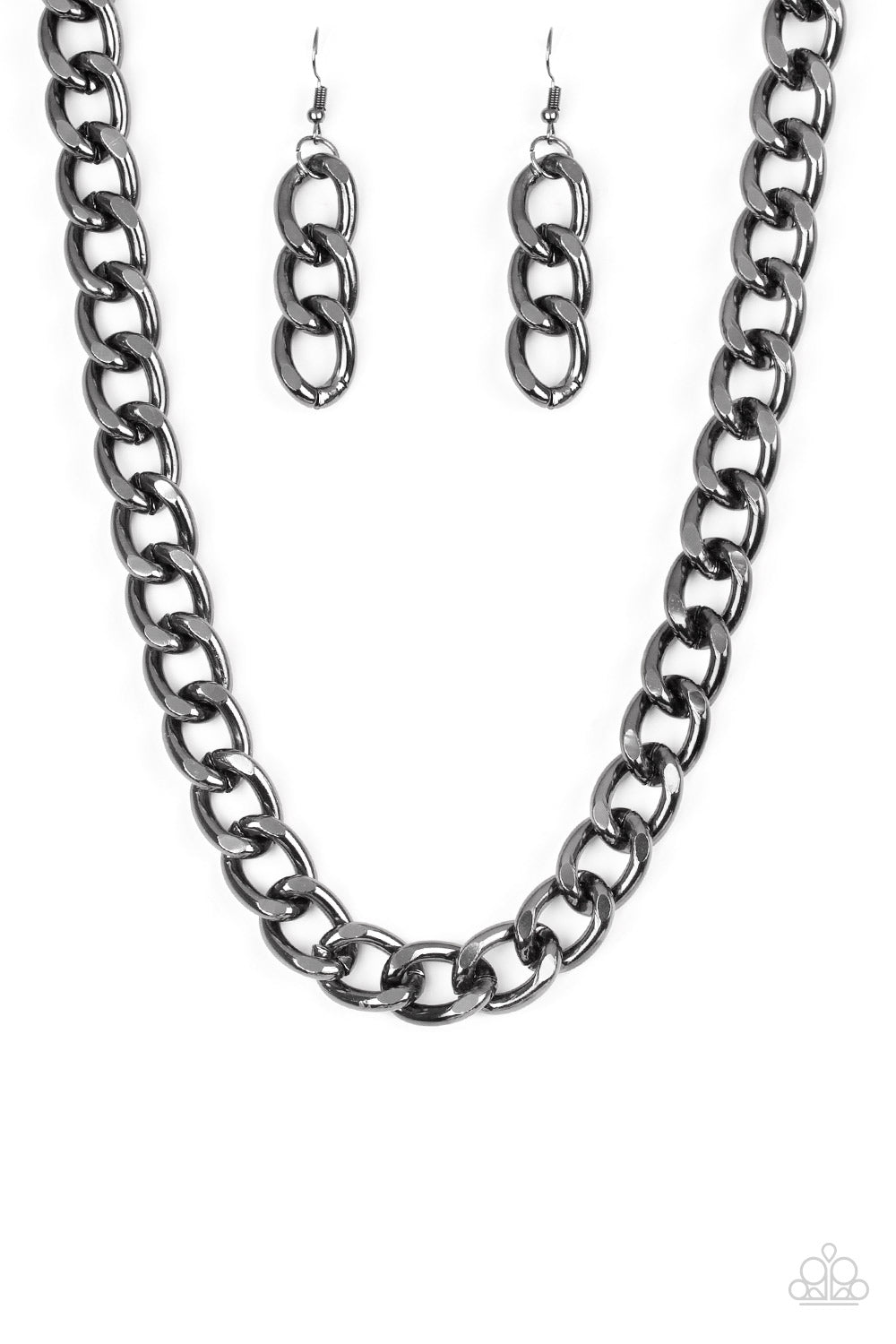 Paparazzi Accessories Heavyweight Champion - Black Necklaces - Lady T Accessories