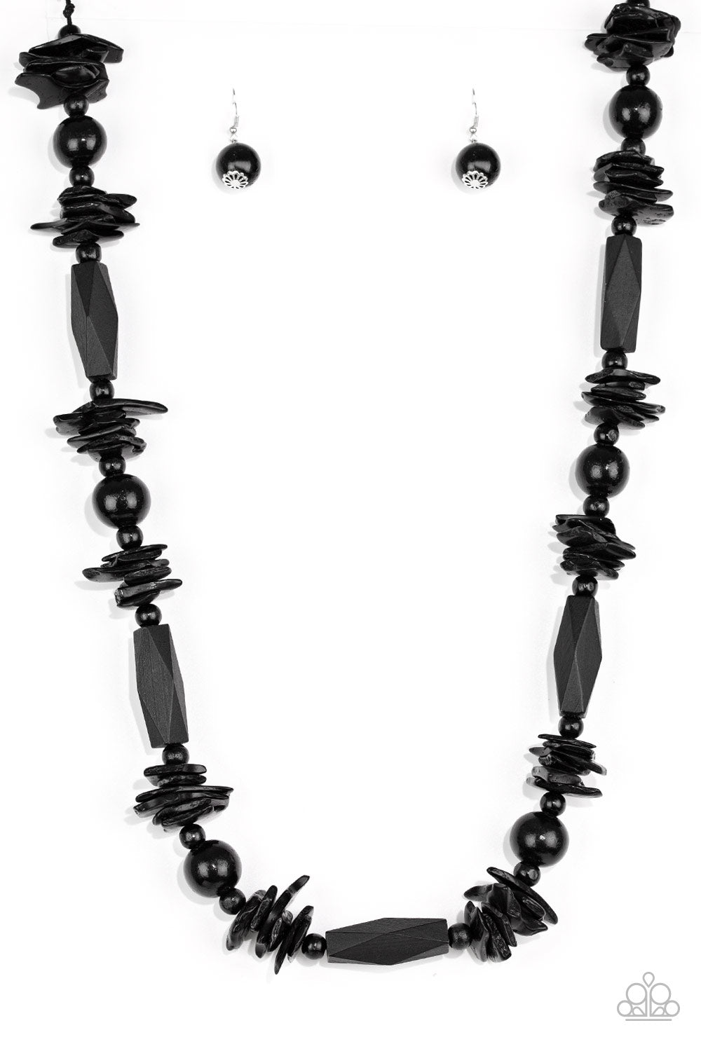 Paparazzi Accessories Cozumel Coast - Black Wood Necklaces - Lady T Accessories