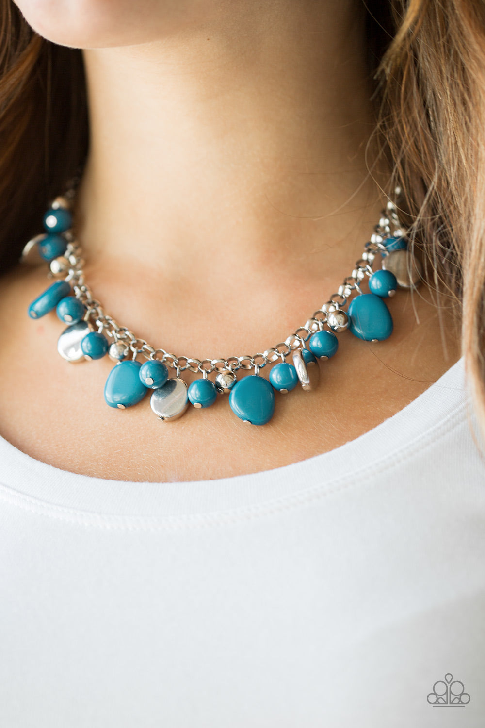 Paparazzi Accessories Flirtatiously Florida - Blue Necklaces - Lady T Accessories