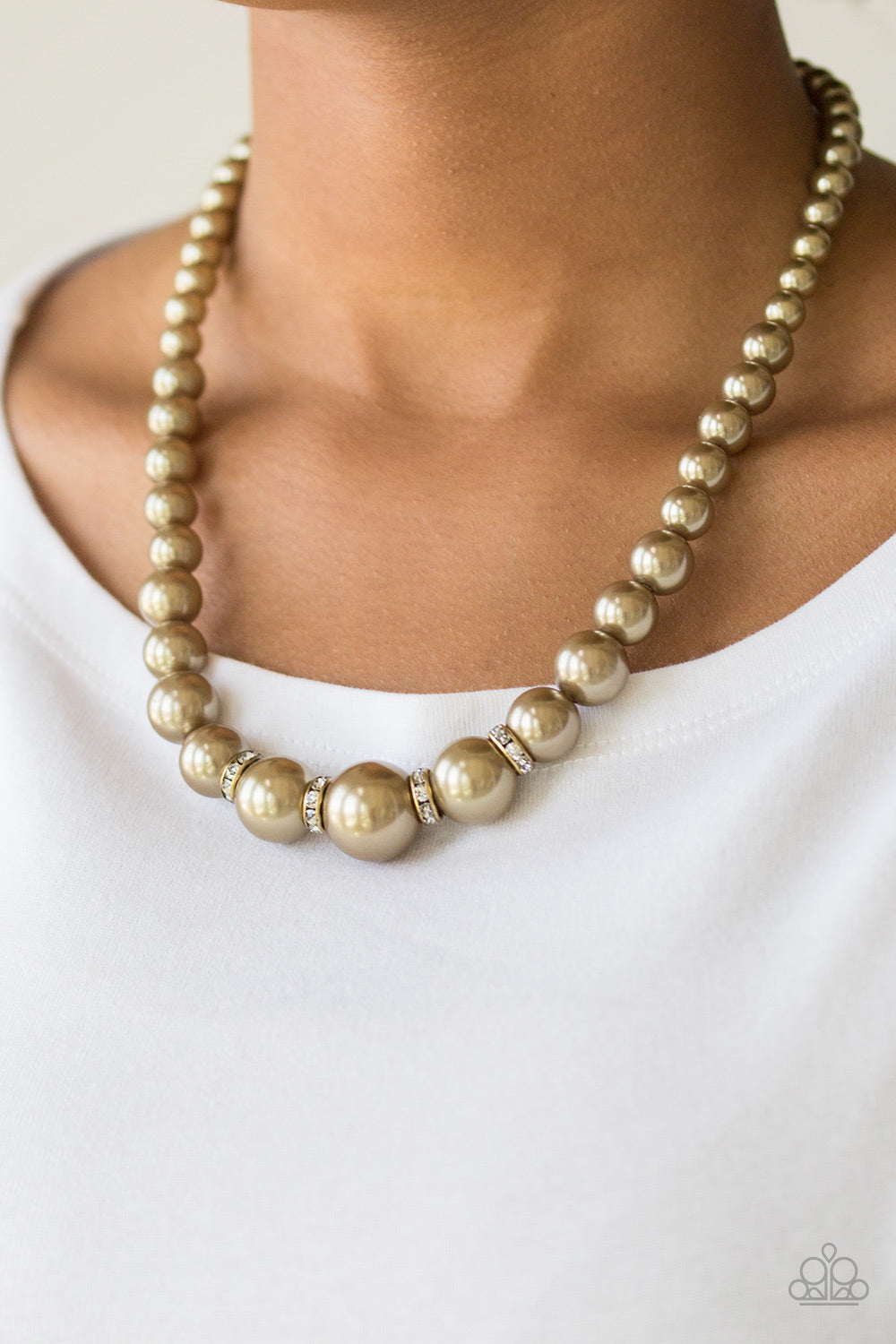 Paparazzi Accessories Party Pearls - Brass Necklaces - Lady T Accessories
