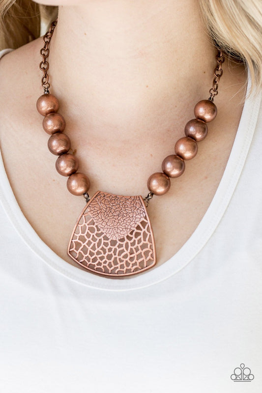 Paparazzi Accessories Large and In Charge - Copper Necklaces - Lady T Accessories