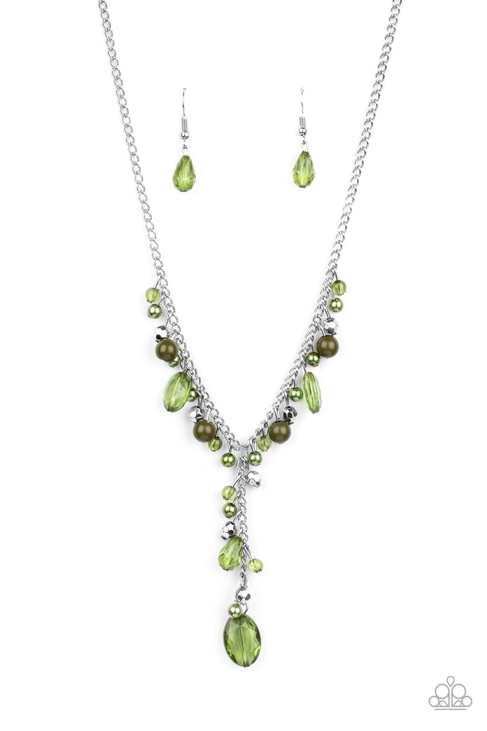 Paparazzi Accessories Crystal Couture - Green Necklaces - Lady T Accessories