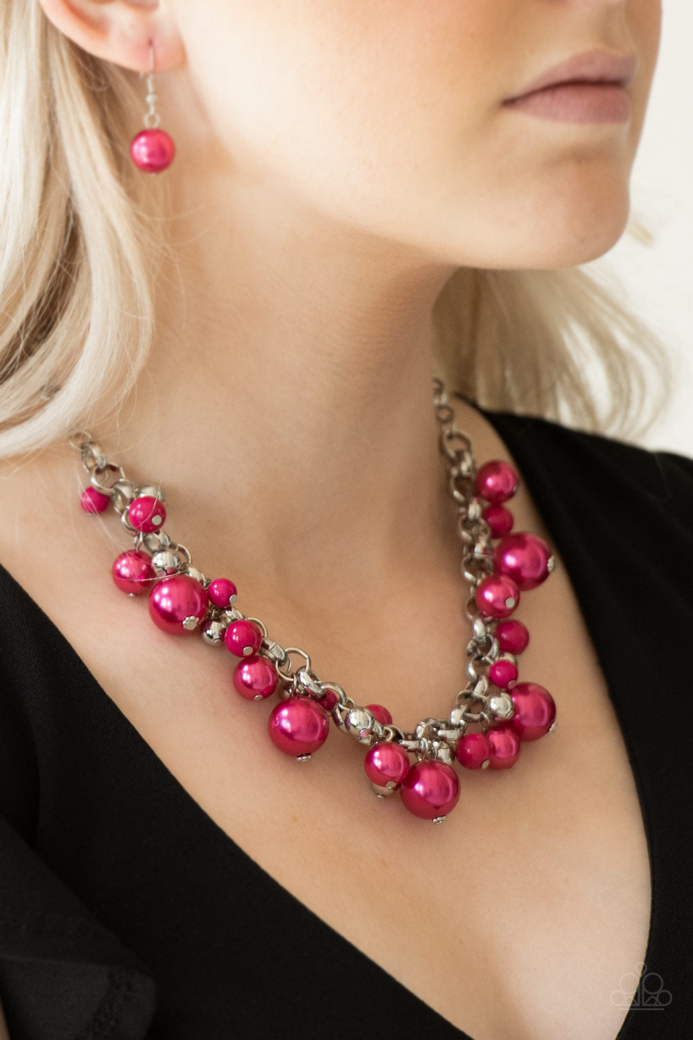 Paparazzi Accessories The Upstater - Pink Necklaces - Lady T Accessories