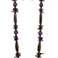 Paparazzi Accessories Cozumel Coast - Purple Wood Necklaces - Lady T Accessories