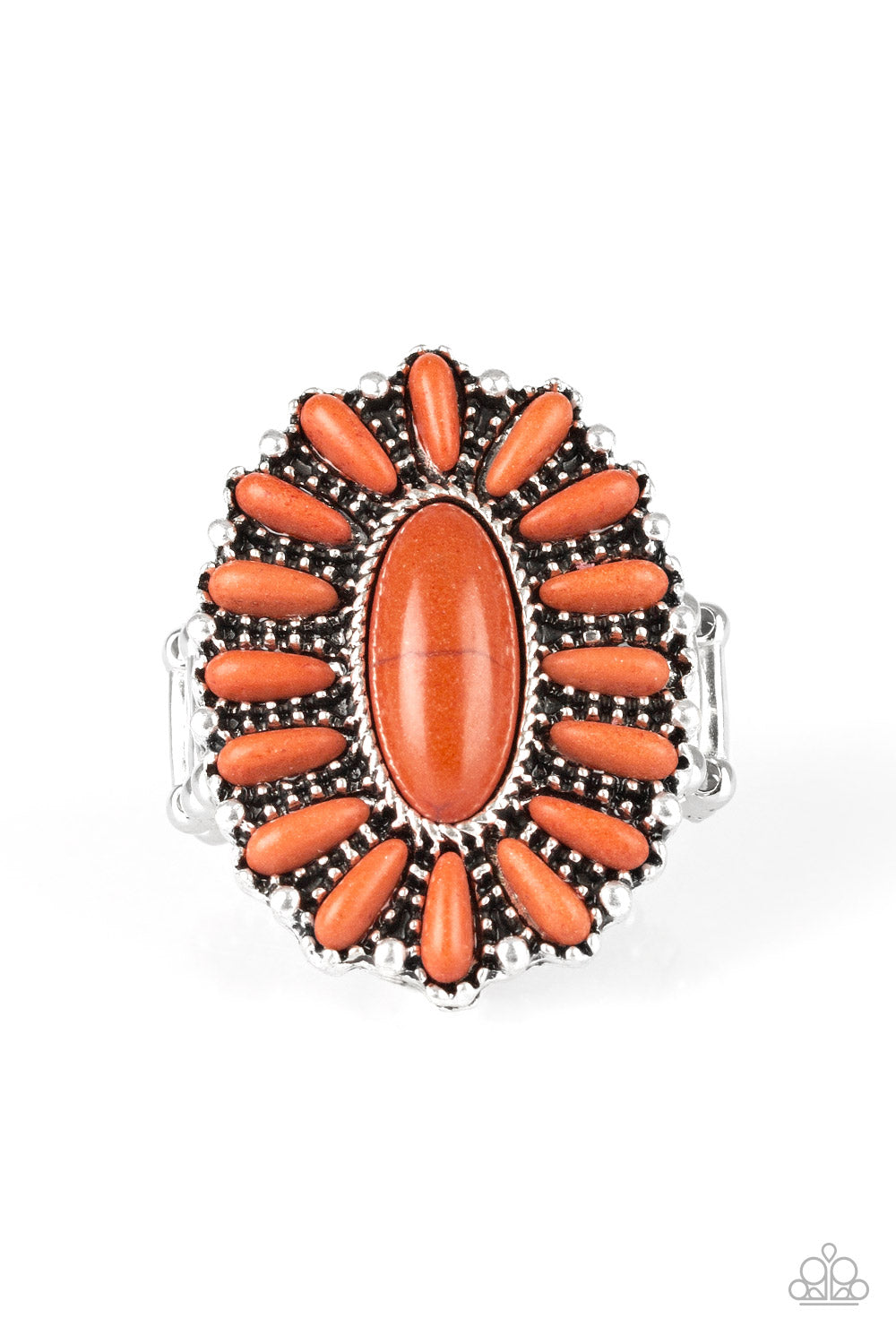 Paparazzi Accessories Cactus Cabana - Orange Rings - Lady T Accessories
