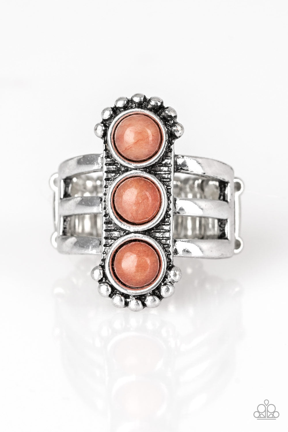 Paparazzi Accessories Rio Trio - Orange Rings - Lady T Accessories