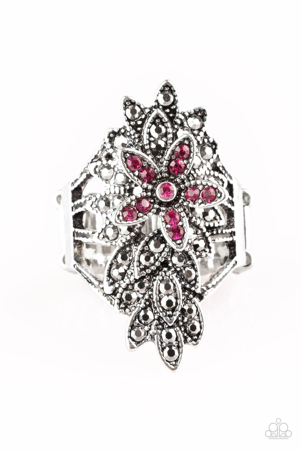 Paparazzi Accessories Formal Floral - Pink Rings - Lady T Accessories