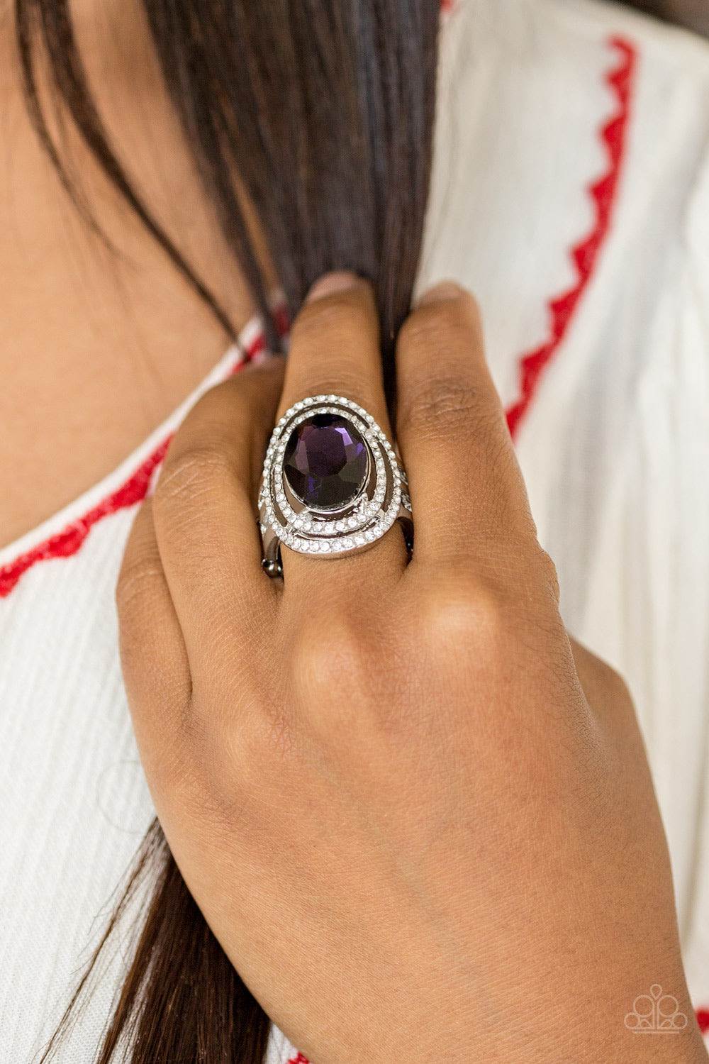 Paparazzi Accessories Making History - Purple Rings - Lady T Accessories