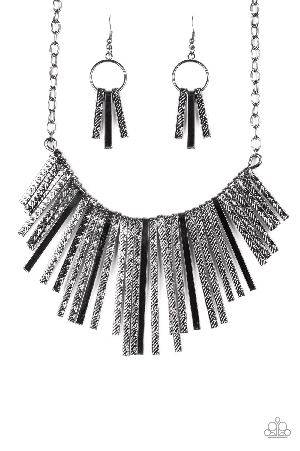 Paparazzi Accessories Welcome to the Pack - Black Necklaces - Lady T Accessories