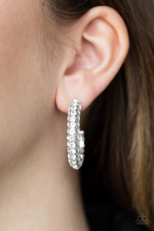 Paparazzi Accessories Don't Mind the Stardust - White Earrings - Lady T Accessories