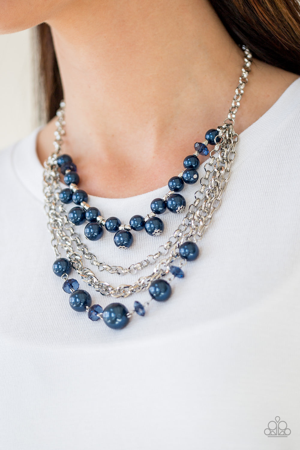 Paparazzi Accessories Rockin Rockette - Blue Necklaces - Lady T Accessories