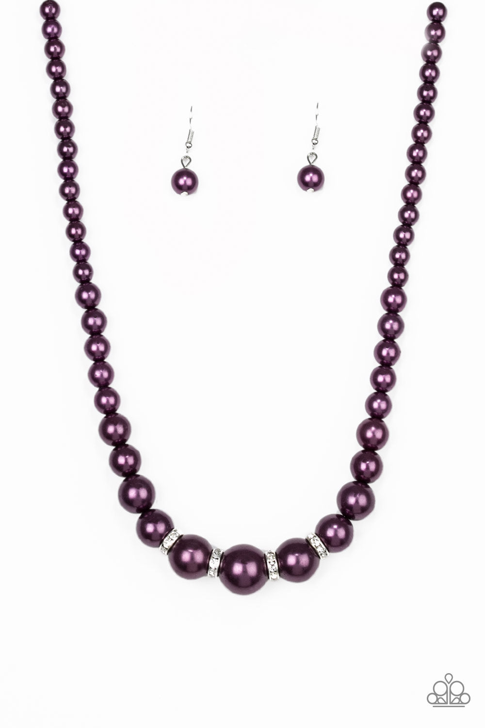 Paparazzi Accessories Party Pearls - Purple Necklaces - Lady T Accessories