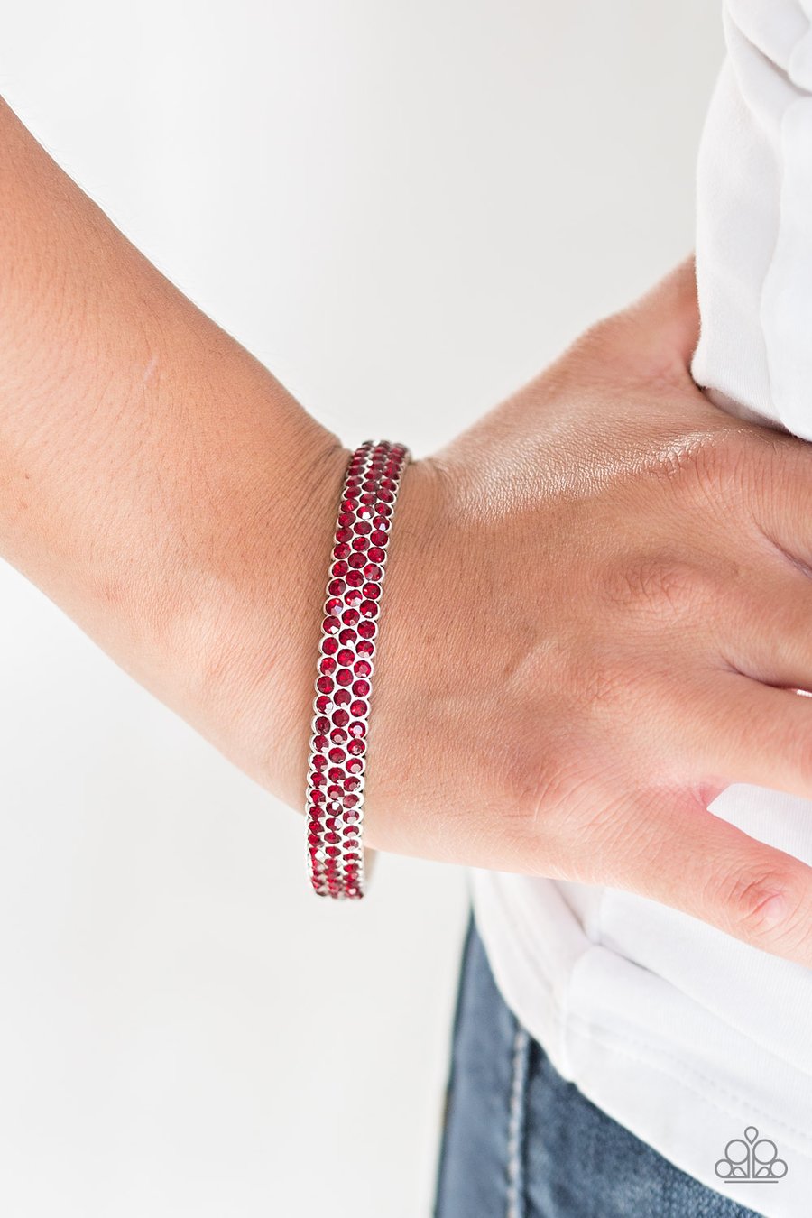 Paparazzi Accessories Ballroom Bling - Red Bracelets - Lady T Accessories
