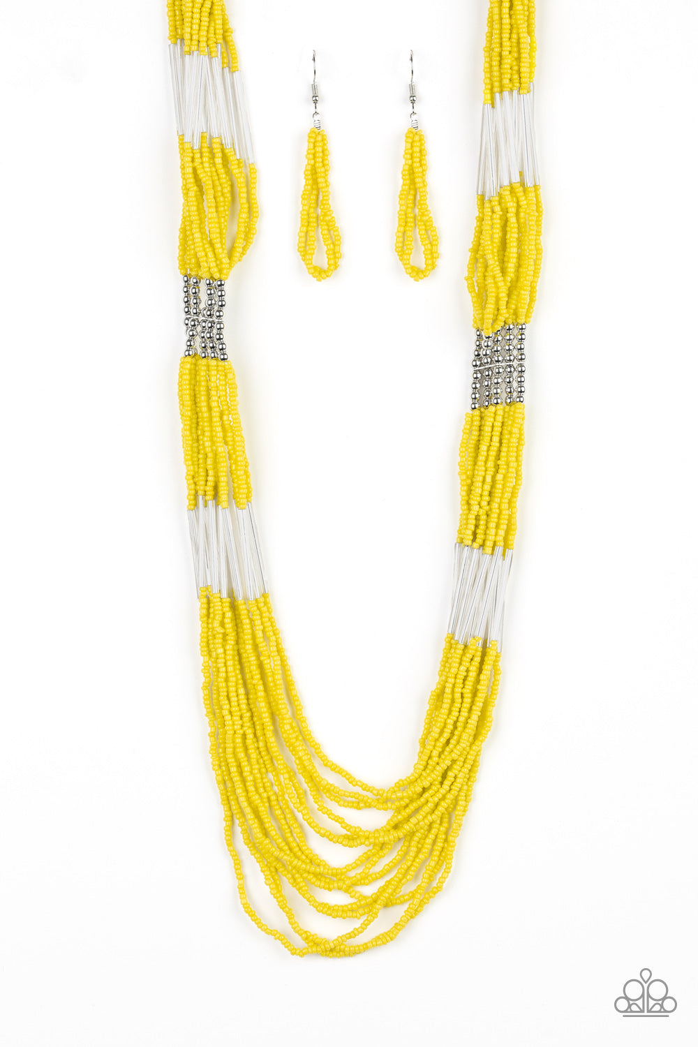 Paparazzi Accessories Let it Bead - Yellow Seed Bead Necklaces - Lady T Accessories