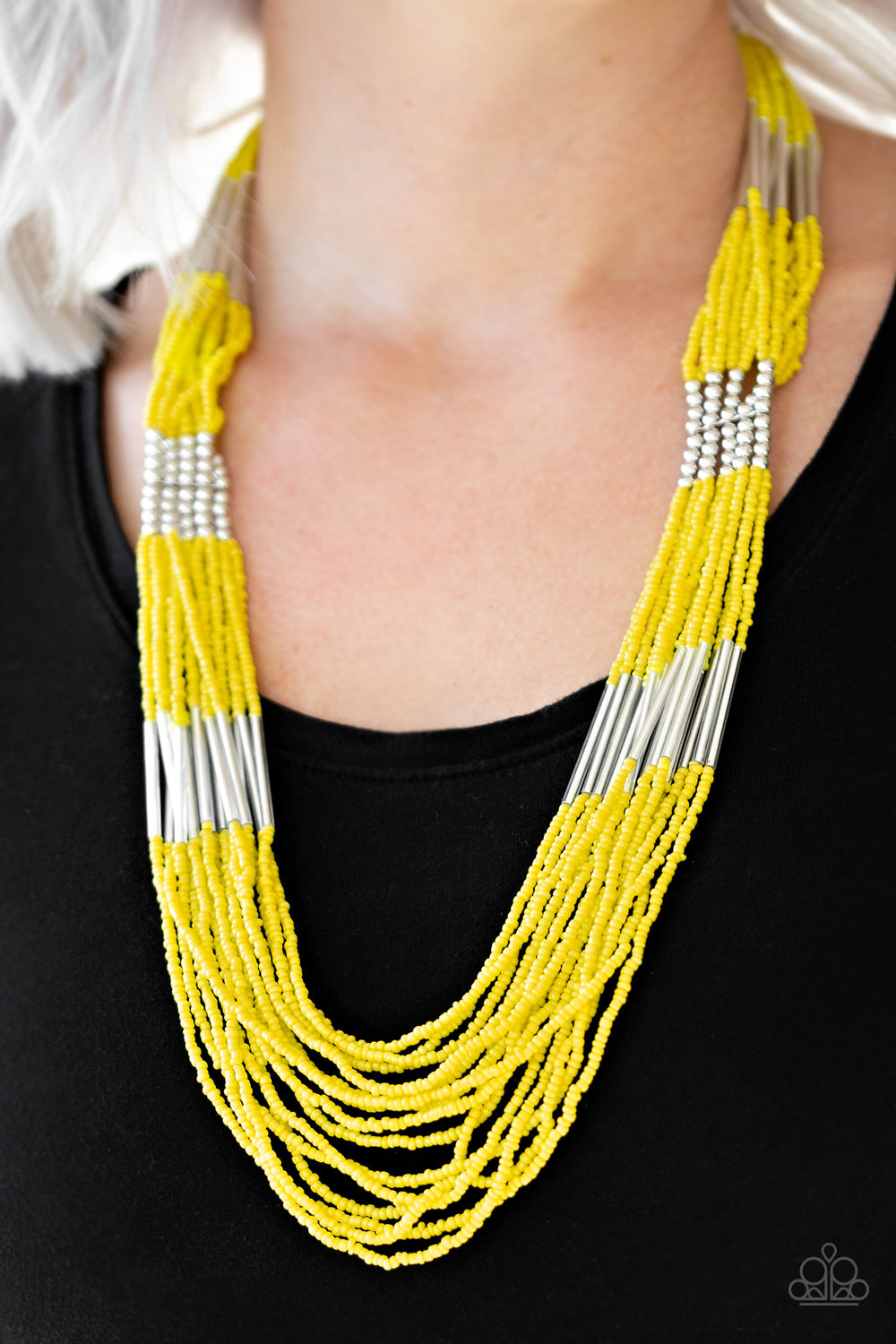 Paparazzi Accessories Let it Bead - Yellow Seed Bead Necklaces - Lady T Accessories