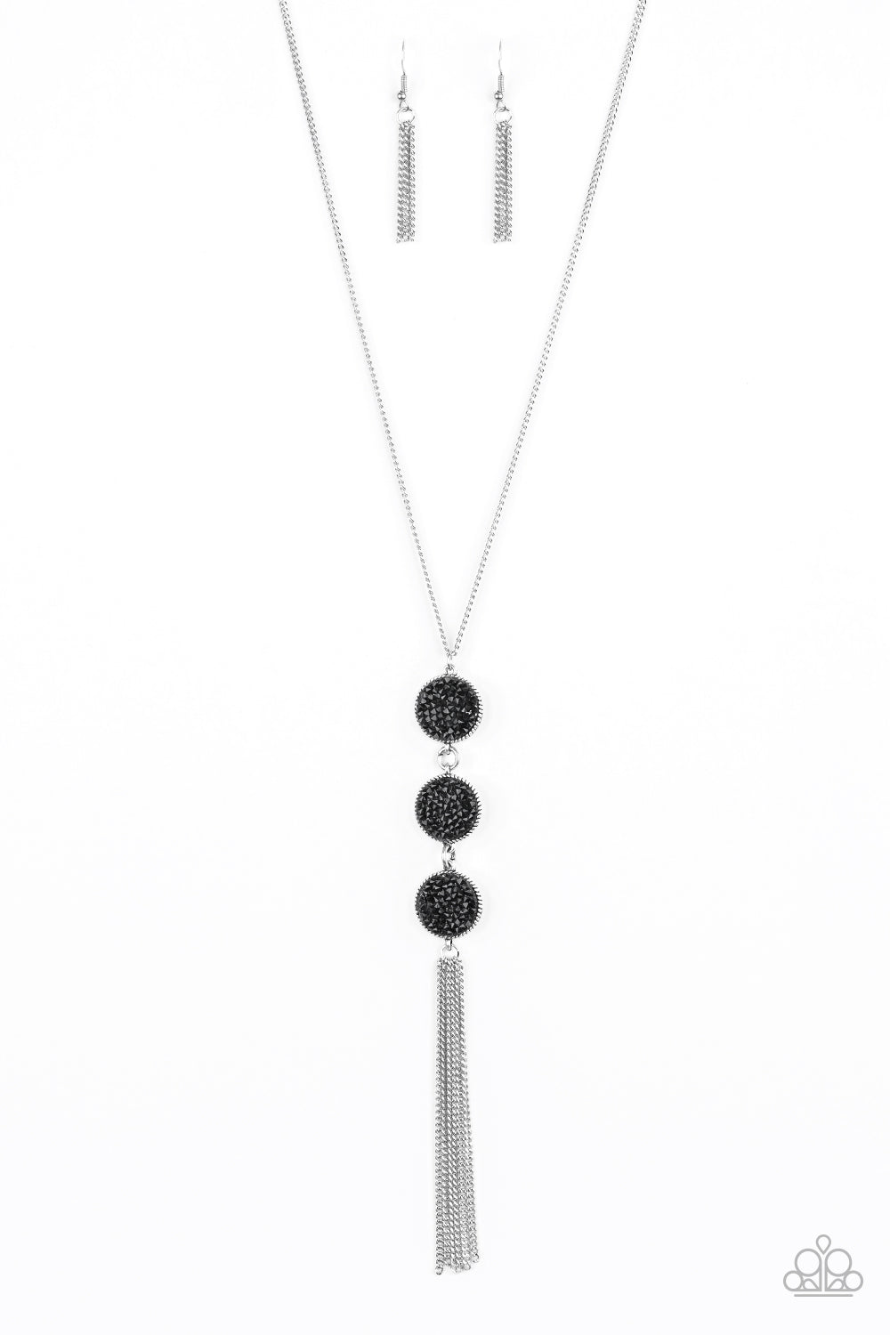 Paparazzi Accessories Triple Shimmer - Black Necklaces - Lady T Accessories