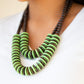 Paparazzi Accessories Dominican Disco - Green Necklaces - Lady T Accessories
