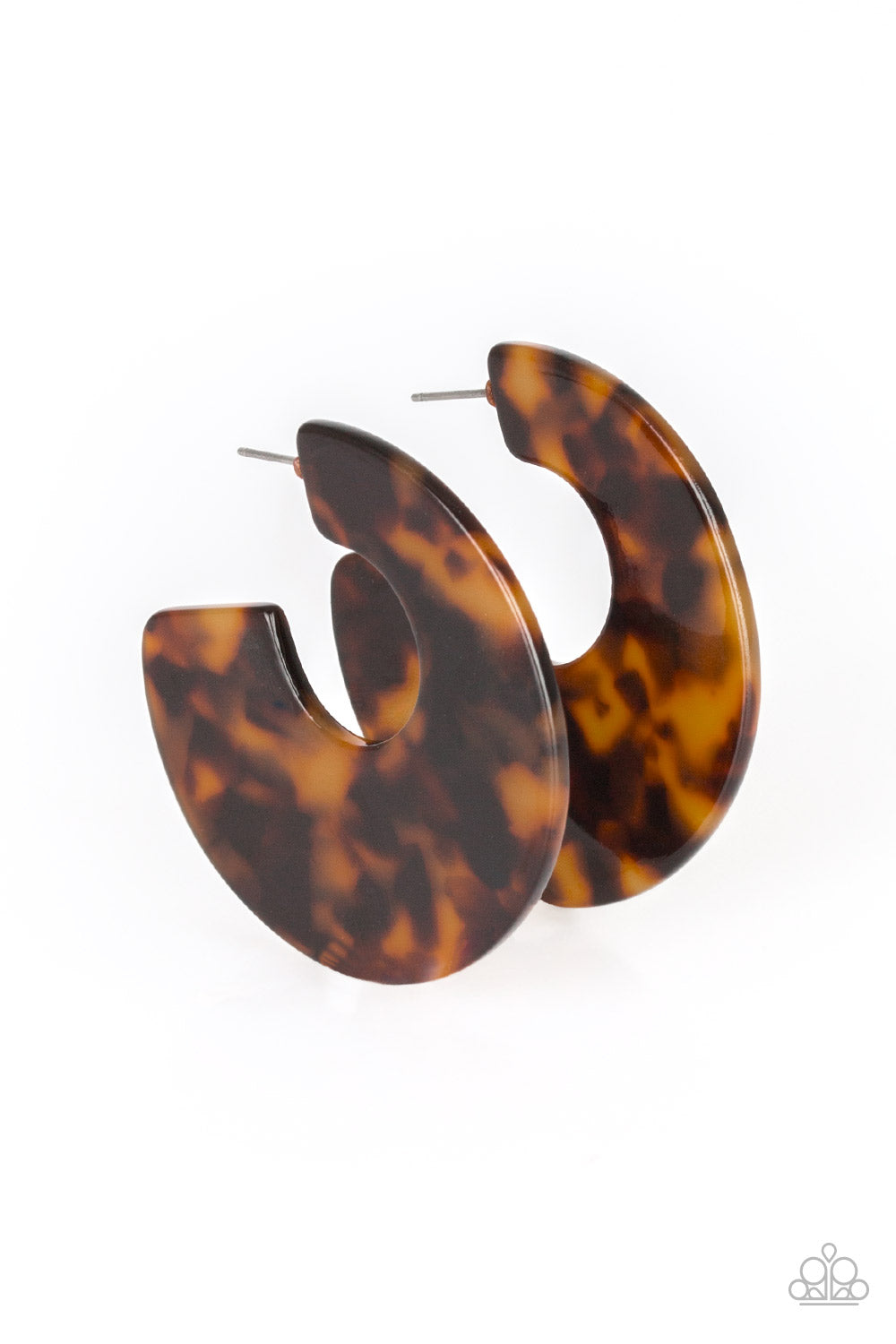 Paparazzi Accessories Tropically Torrid - Brown Earrings - Lady T Accessories