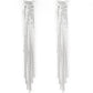 Paparazzi Accessories Level Up - White Earrings - Lady T Accessories