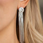 Paparazzi Accessories Level Up - White Earrings - Lady T Accessories