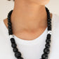 Paparazzi Accessories Panama Panorama - Black Wood Necklaces - Lady T Accessories