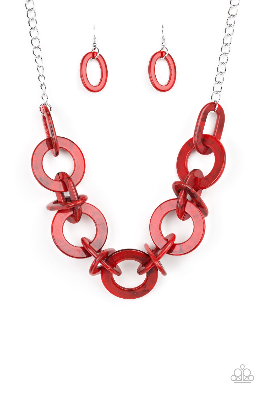 Paparazzi Accessories Chromatic Charm - Red Necklaces - Lady T Accessories