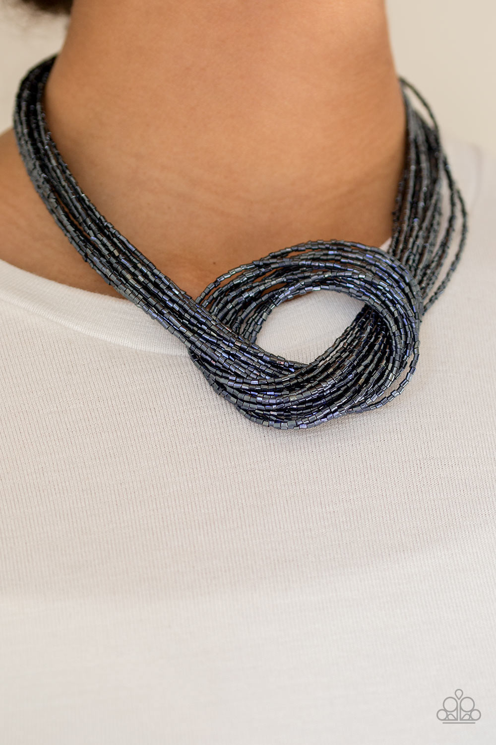 Knotted Knockout  - Blue - Lady T Accessories