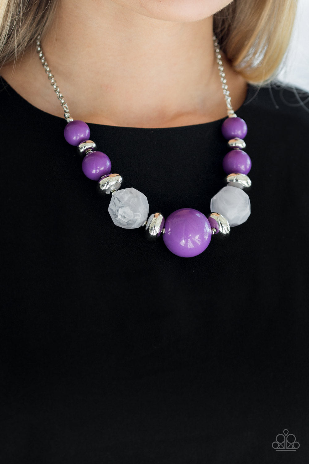 Paparazzi Accessories Daytime Drama - Purple Necklaces - Lady T Accessories
