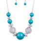 Paparazzi Accessories Daytime  Drama - Blue Necklaces - Lady T Accessories
