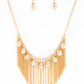 Paparazzi Accessories Bragging Rights - Gold Necklaces - Lady T Accessories