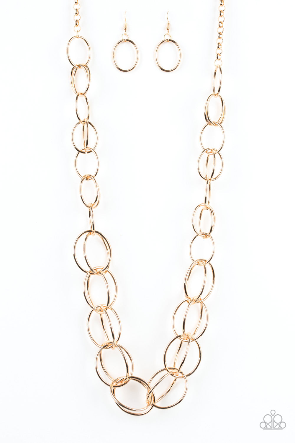 Paparazzi Accessories Elegantly Ensnared - Gold Necklaces - Lady T Accessories