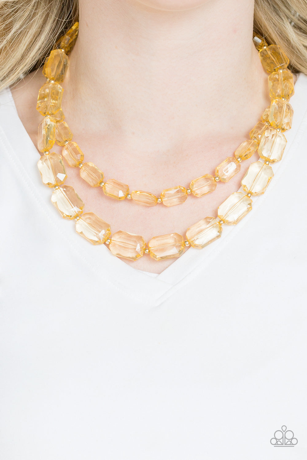 Paparazzi Accessories Ice Bank - Gold Necklaces - Lady T Accessories