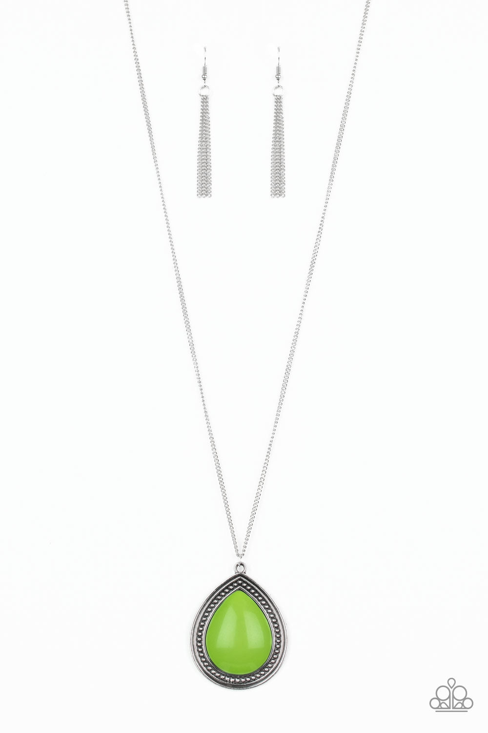 Paparazzi Accessories Chroma Courageous - Green Necklaces - Lady T Accessories