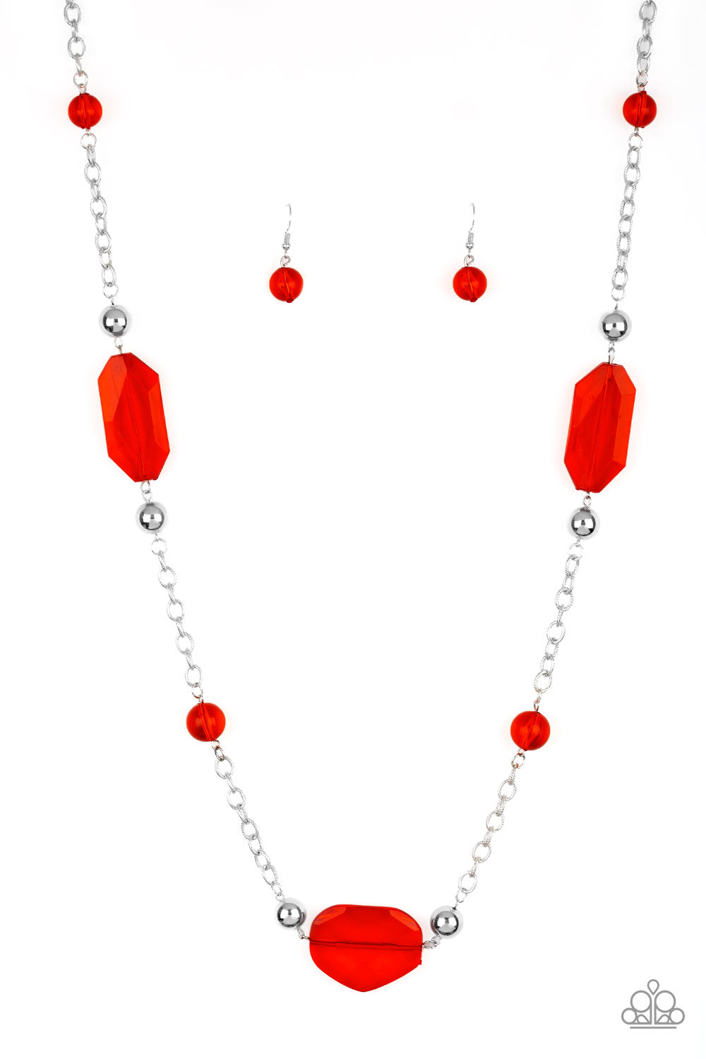 Paparazzi Accessories Crystal Charm - Red Necklaces - Lady T Accessories