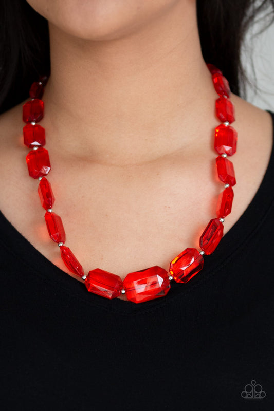 Paparazzi Accessories Ice Versa - Red Necklaces - Lady T Accessories