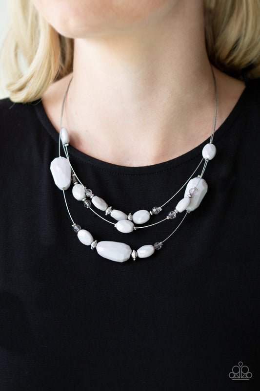 Paparazzi Accessories Radiant Reflections - Silver Necklaces - Lady T Accessories