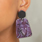 Paparazzi Accessories Majestic Mariner - Purple Earrings - Lady T Accessories