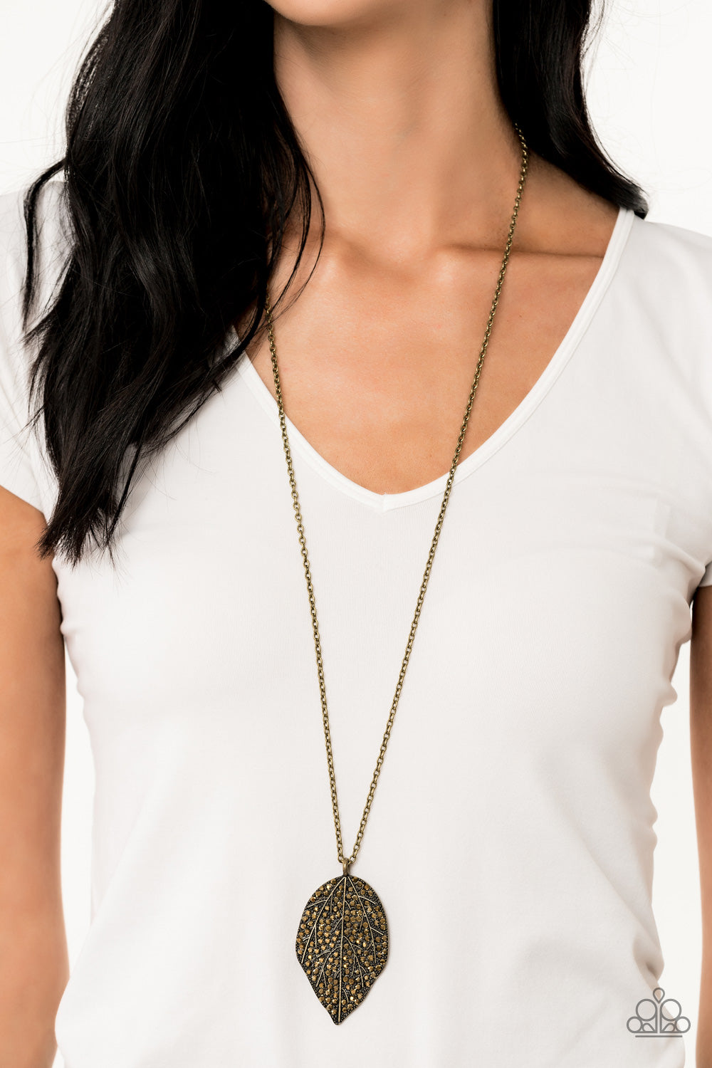 Natural Re-LEAF - Brass - Lady T Accessories