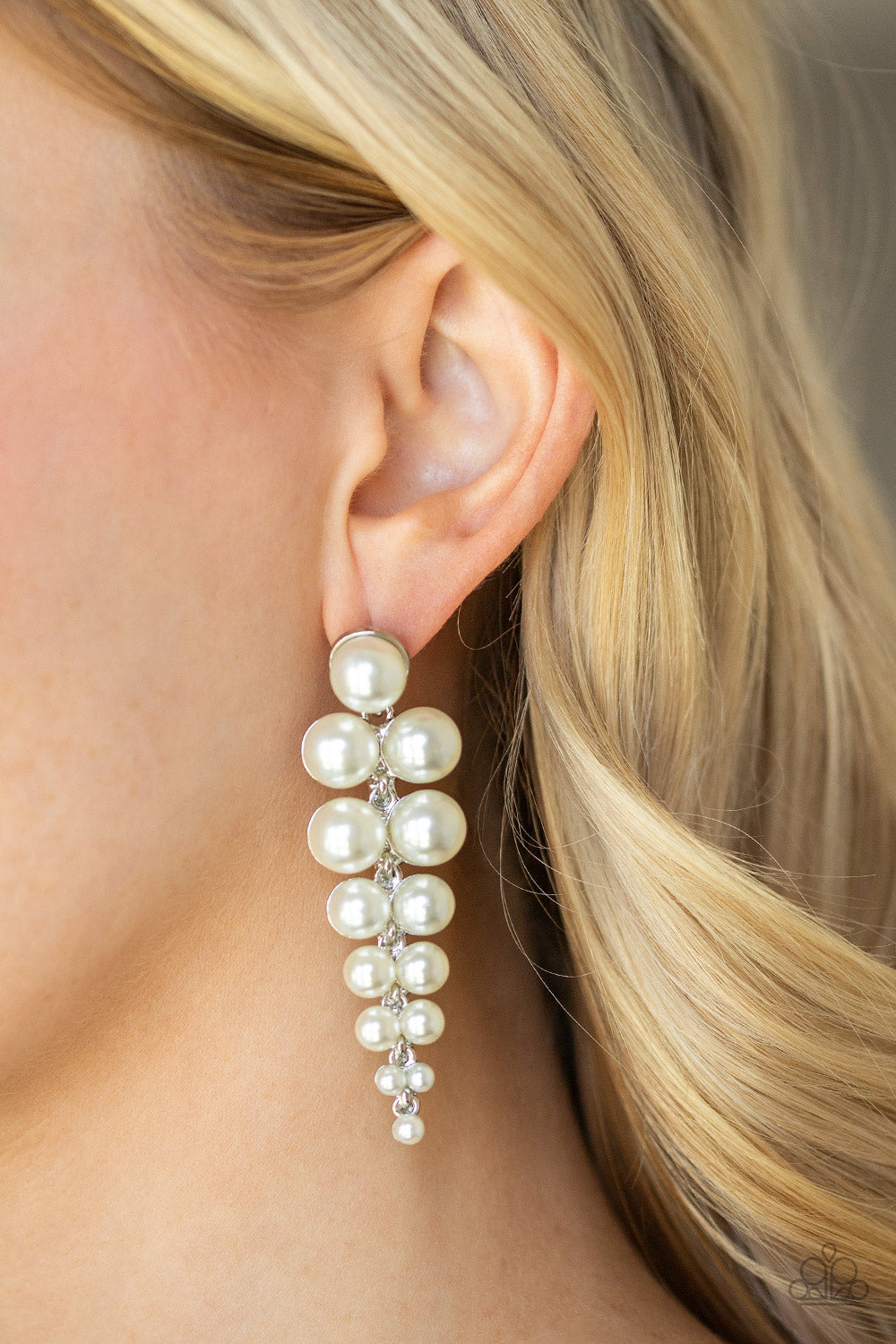 Paparazzi Accessories Totally Tribeca White Earrings - Lady T Accessories